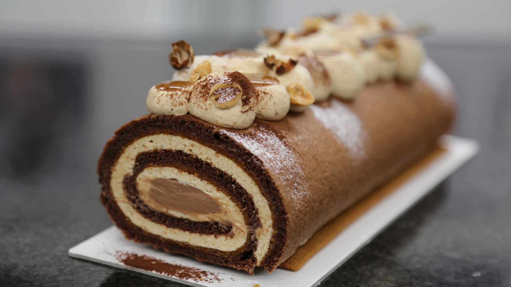 image relative à Pâtisserie de fête : la bûche de Noël